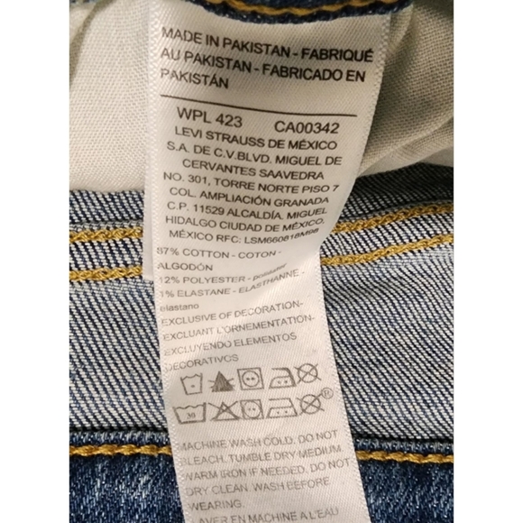 Levis signature heritage high rise straight jeans NEW NWT size 16 womens - Picture 5 of 5